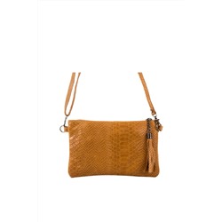 Bandolera de piel Camel - Firenze Artegiani
