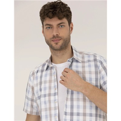Mavi Regular Fit Kısa Kollu Gömlek