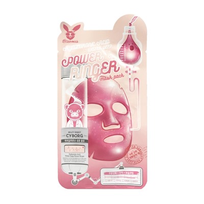 Elizavecca Power Ringer Mask Pack Hyaluronic Acid Water Deep Тканевая маска c гиалуроновой кислотой 23 мл