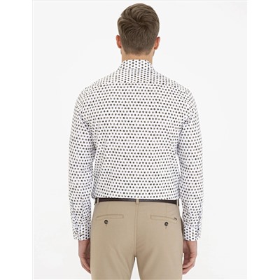 Haki Slim Fit Uzun Kollu Gömlek