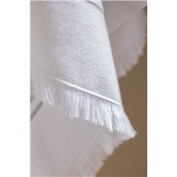 Ranya %100 Pamuk Banyo Havlusu - Beyaz/Gri