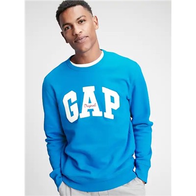 Embroidered Gap Logo Crewneck Pullover