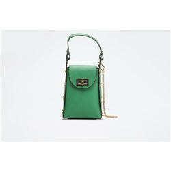 Bolso de piel Ruby Verde