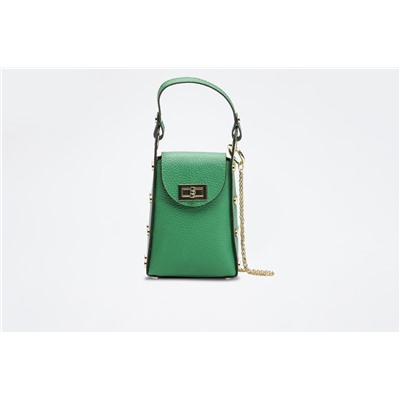 Bolso de piel Ruby Verde
