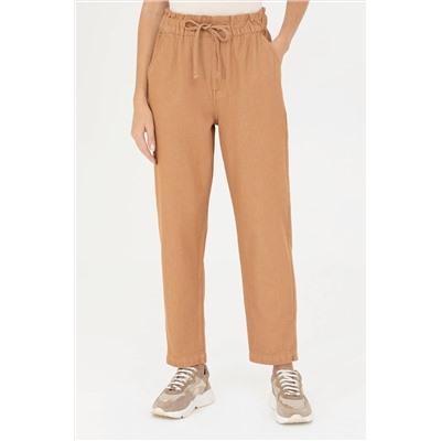 Kadın Camel Jean Pantolon