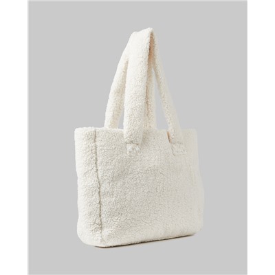 COZY SHERPA TOTE BAG