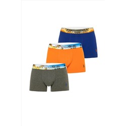 Erkek Saks 3'lü Boxer