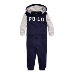 Baby Boy Cotton Terry Hoodie & Pant Set