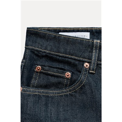 TRF HIGH-WAIST DENIM RIPPED SHORTS