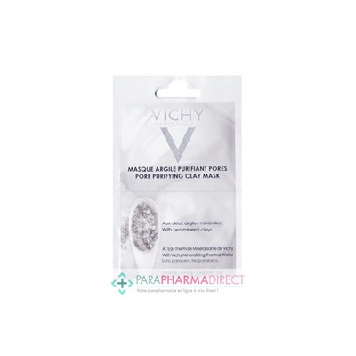 Vichy Masque Minéral Argile Purifiant 2x6ml
