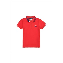 Erkek Çocuk Kırmızı Polo Yaka Tişört