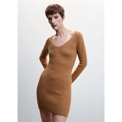 Vestido punto corto -  Mujer | MANGO OUTLET España