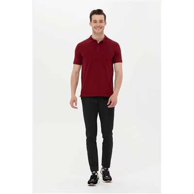 Erkek Plum Basic Polo Yaka Tişört