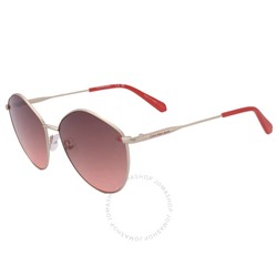 Calvin Klein  Pink Gradient Oval Ladies Sunglasses Item No. CKJ22202S 717 61