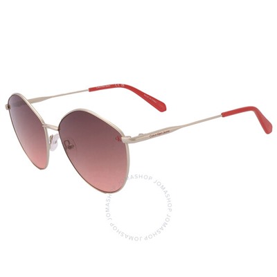 Calvin Klein  Pink Gradient Oval Ladies Sunglasses Item No. CKJ22202S 717 61