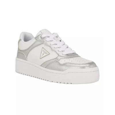 GUESS Women's Miram Platform Lace-Up Court Sneakers