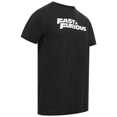 FAST & FURIOUS Logo Herren T-Shirt UNMTS047BLK