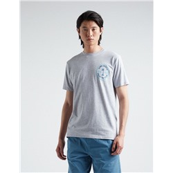 Print T-shirt, Men, Light Grey