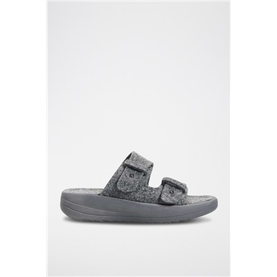 Sandalias con plataforma Gris jaspeado