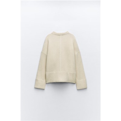 KNIT SWEATER WITH TRIMS