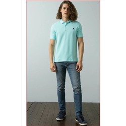U.S. Polo Assn. U.s. Polo Erkek Slim Fit Basıc T-shırt 739348 007 Aqua 739348-007