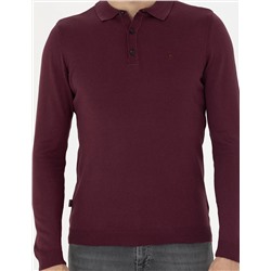 Bordo Slim Fit Basic Kazak