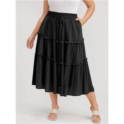 Юбка Plus Size в длине миди