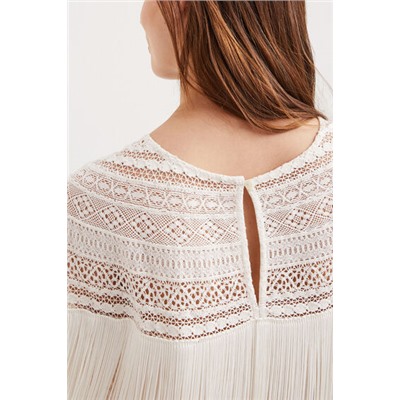 Blusa boho flecos