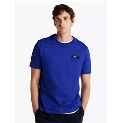 Embroidered Flag Crest T-Shirt