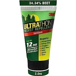 3M Ultrathon Insect Repellent Lotion, Splash and Sweat Resistant, 2 Oz