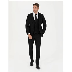 Siyah Slim Fit Takım Elbise