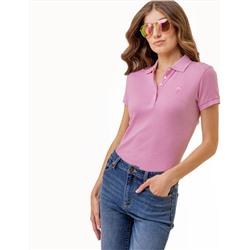SOLID INTERLOCK HEATHER POLO SHIRT