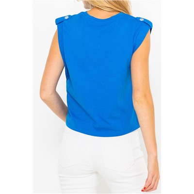 Camiseta Azul eléctrico