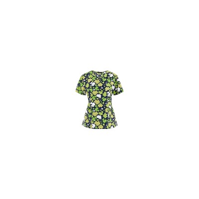Zoe + Chloe Scrubs Just Hopping Around V-Neck Print Top
