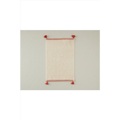 English Home Colorful Lines Pamuklu Püsküllü El Havlusu 30x45 Cm Açık Bej-kiremit 10040699