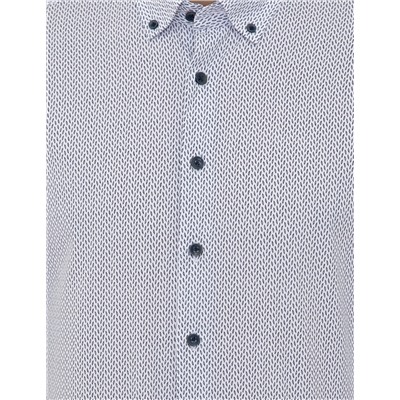 Lacivert Slim Fit Uzun Kollu Gömlek