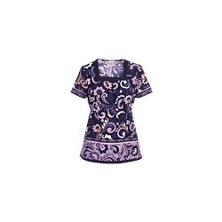 koi Scrubs Penny Lane Print Top