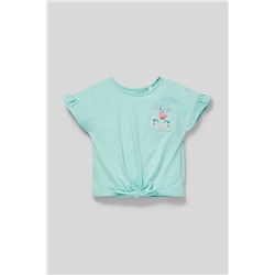 Kurzarmshirt - Bio-Baumwolle - Glanz-Effekt