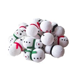Тайская гирлянда «Снеговики» 10 см высота / Lightening ball "Snowmans"