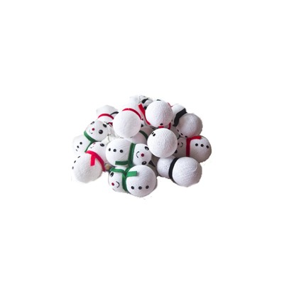 Тайская гирлянда «Снеговики» 10 см высота / Lightening ball "Snowmans"