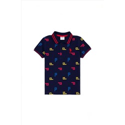 Erkek Çocuk Lacivert Polo Yaka Tişört