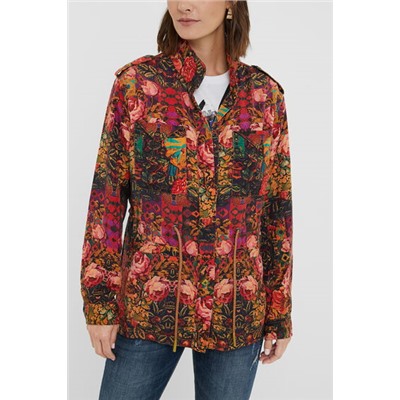 Parka recta floral