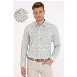 Pierre Cardin Haki Regular Fit Gömlek G021SZ004.000.1207258