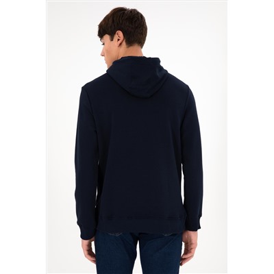 Erkek Lacivert Basic Sweatshirt