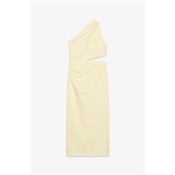 ASYMMETRIC CUT OUT MIDI DRESS