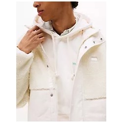 Tommy Jeans Mixed Media Teddy Jacket