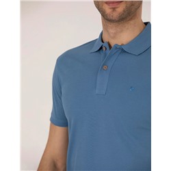 Koyu Mavi Regular Fit Polo Yaka Basic Tişört