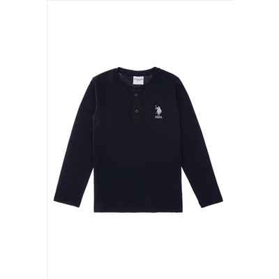 Erkek Çocuk Lacivert Basic Sweatshirt