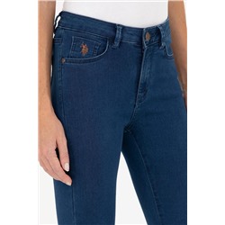 Kadın Koyu Mavi Jean Pantolon