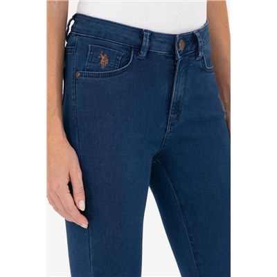 Kadın Koyu Mavi Jean Pantolon